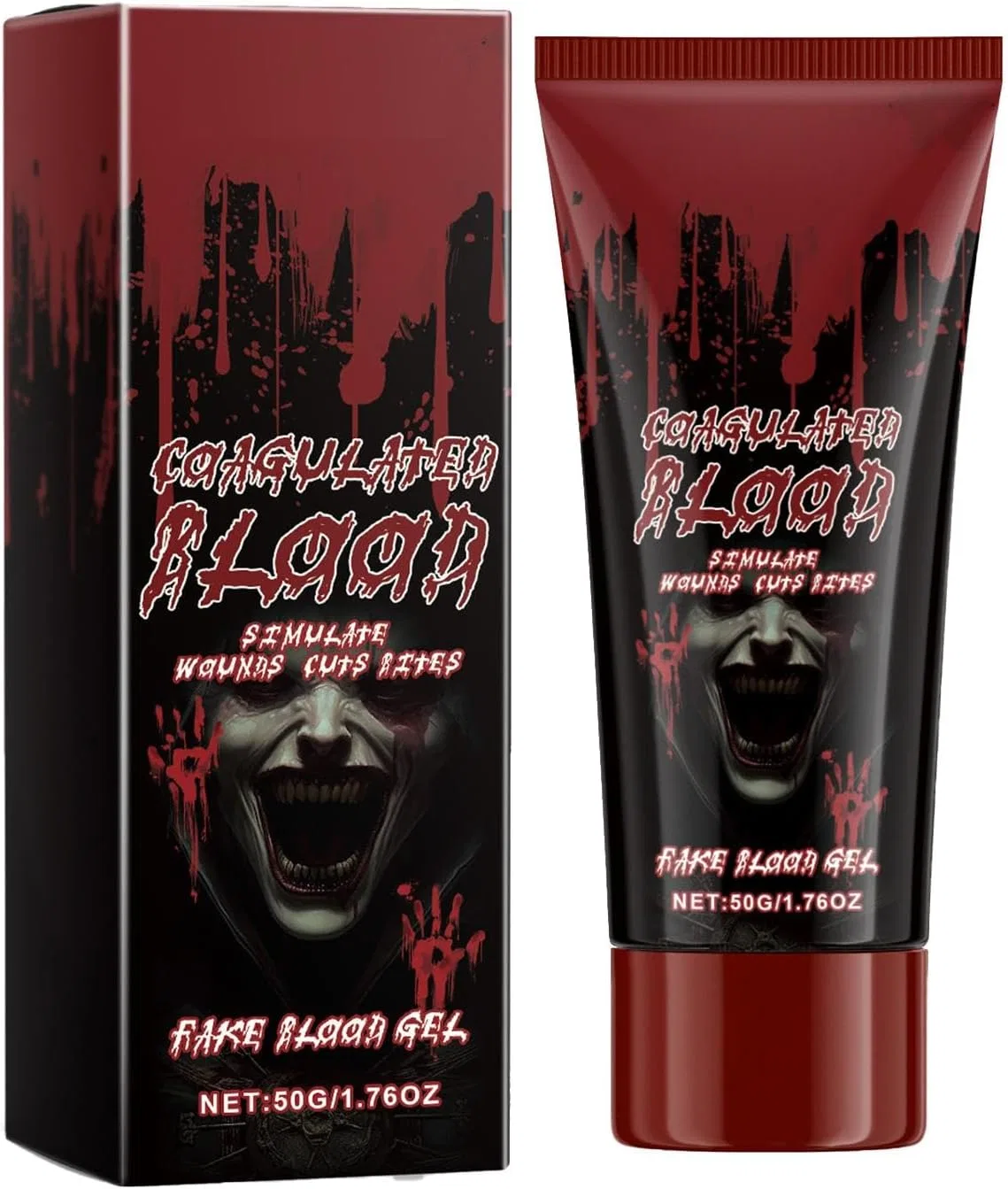 Гель для грима искусственная кровь Stage Blood Makeup, 50 г, красный