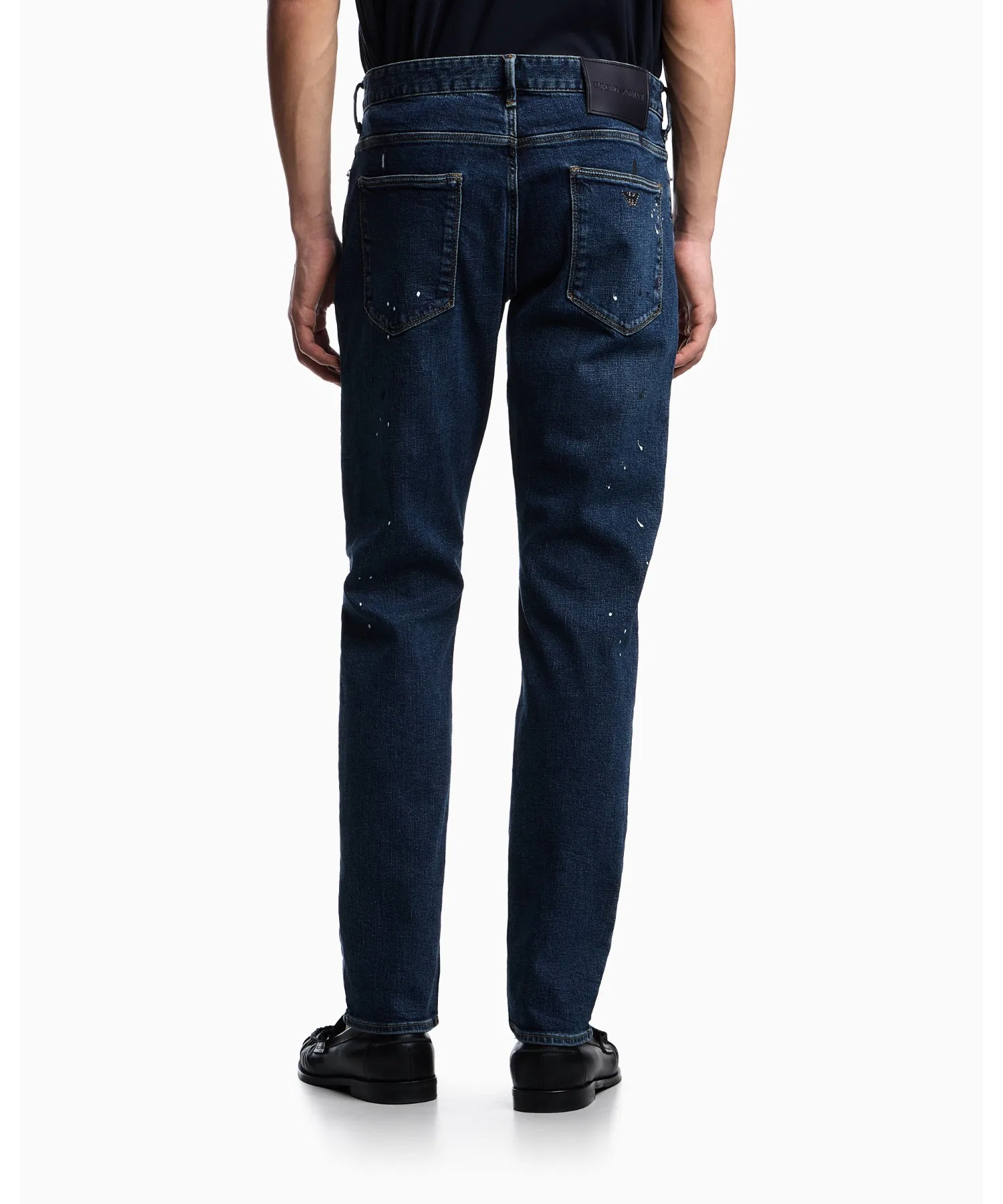 【Emporio Armani】Джинсы Slim Fit J06 Denim Paint Spot — фото 3