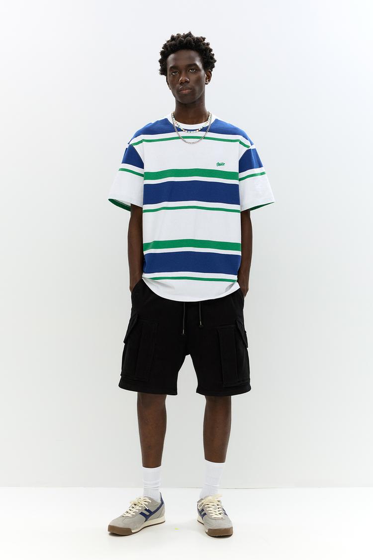 

Комфортные шорты-бермуды карго Pull And Bear, черный