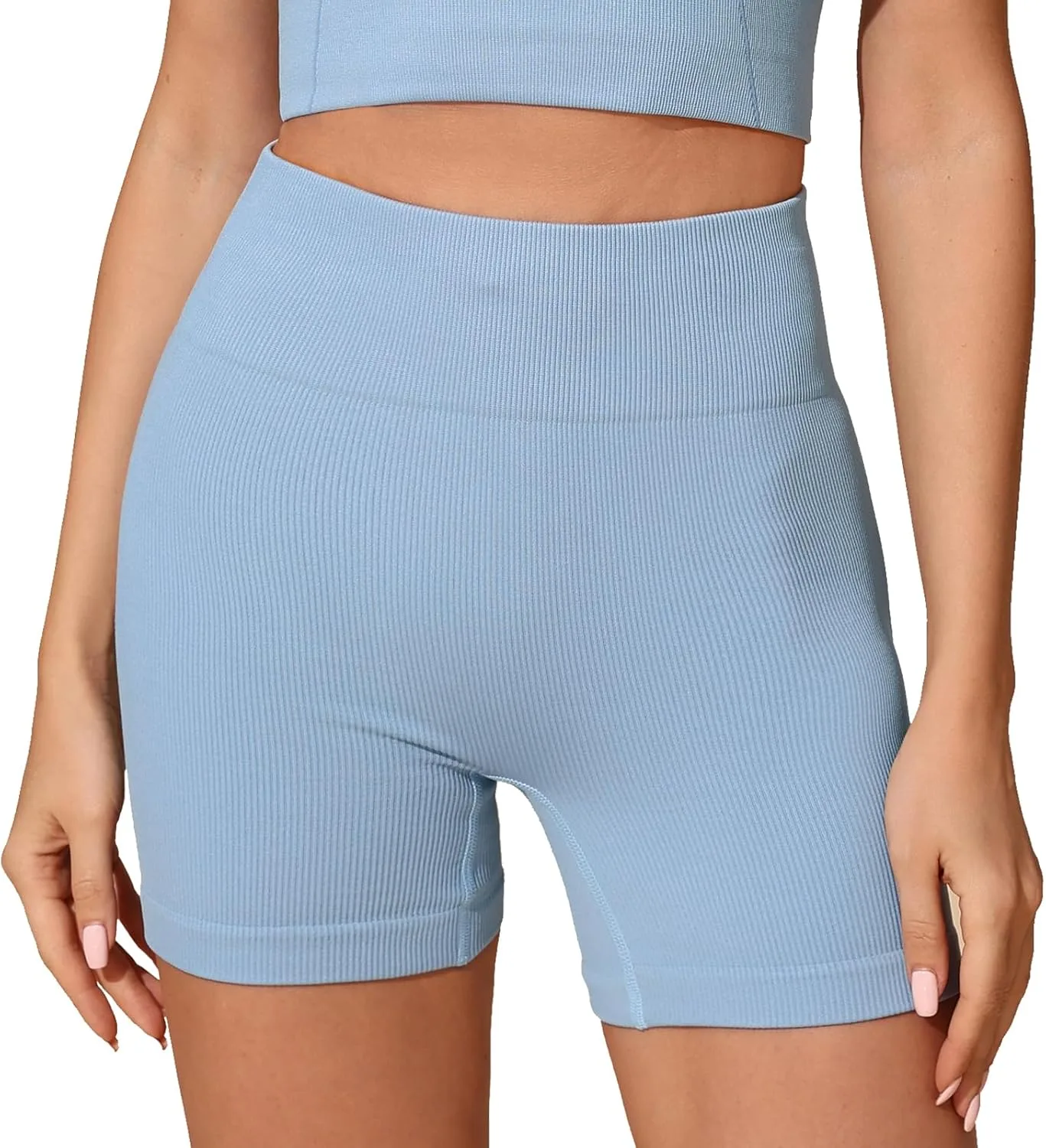 

Высокие бесшовные шорты для тренировок Lynmai