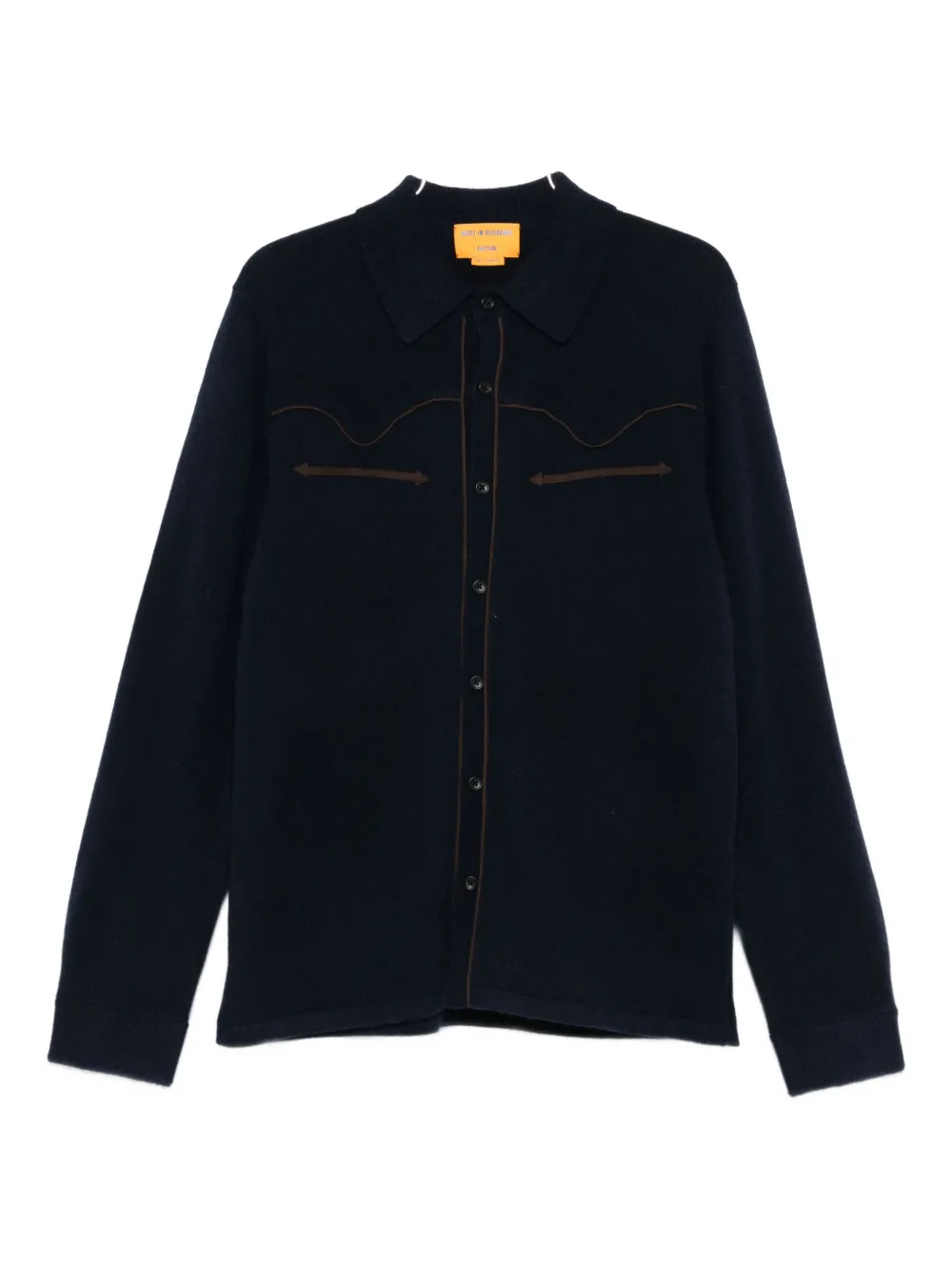 

Кашемировая рубашка Guest In Residence, синий