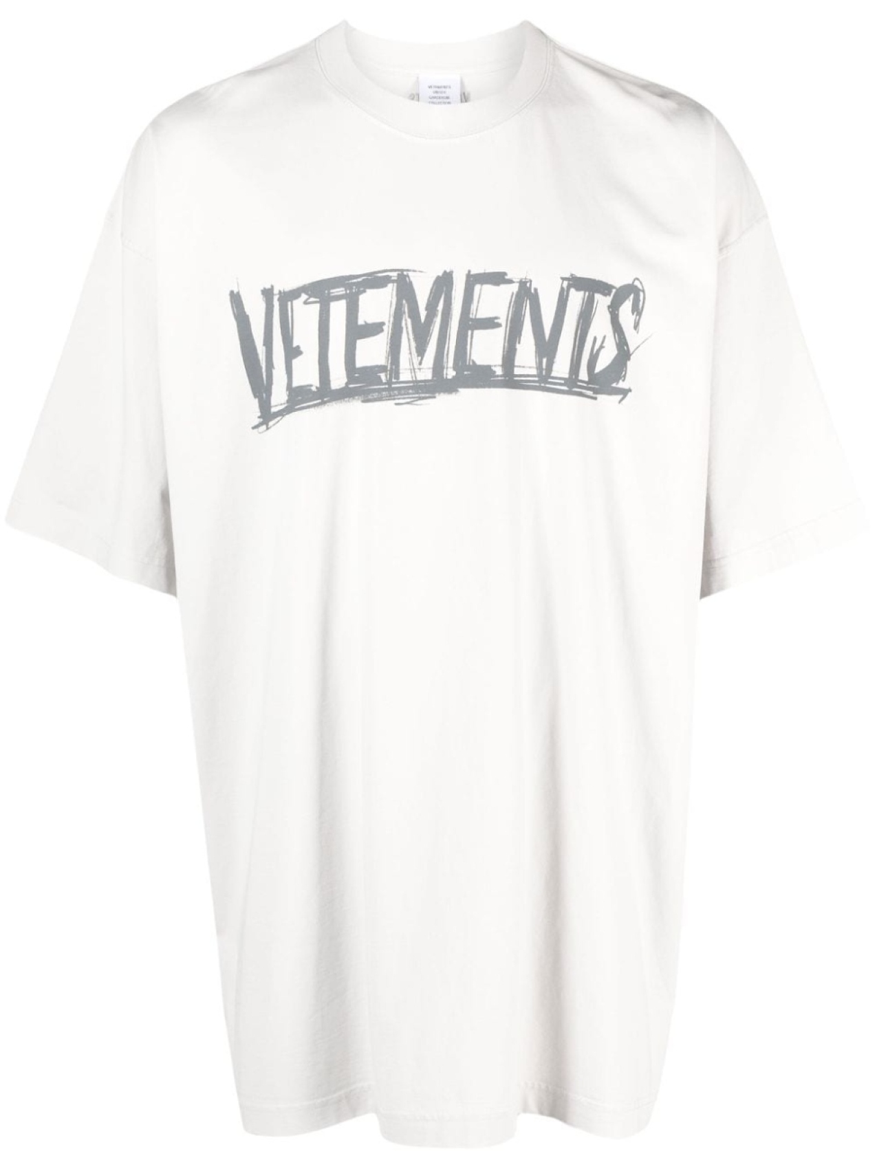 

VETEMENTS футболка с графичным принтом, нейтральный цвет