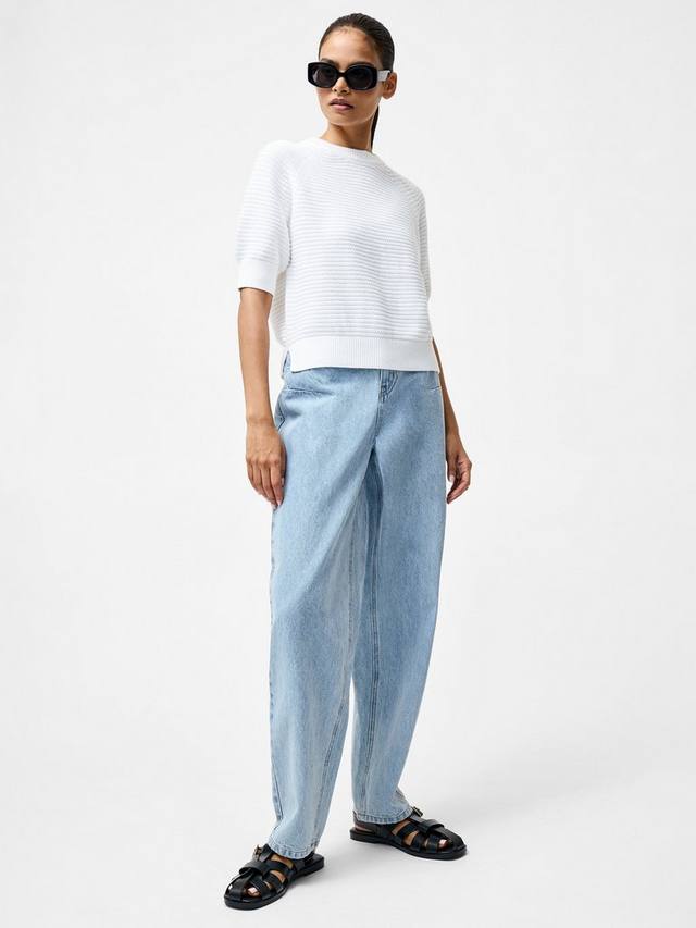 

Джемпер с высоким воротом и коротким рукавом lily lily French Connection, цвет Linen White