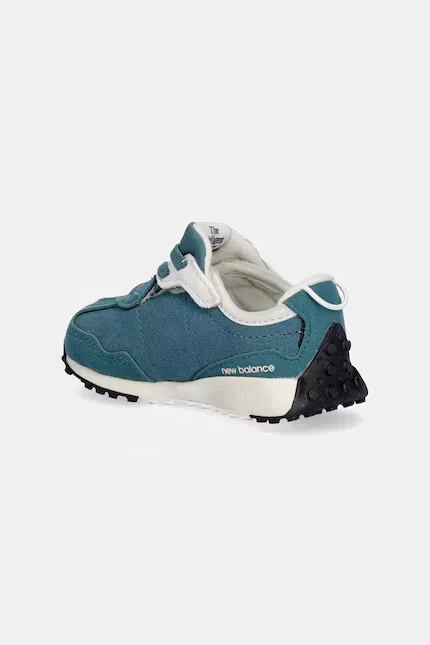 Кроссовки детские 327 замшевые New Balance, бирюзовый — фото 3