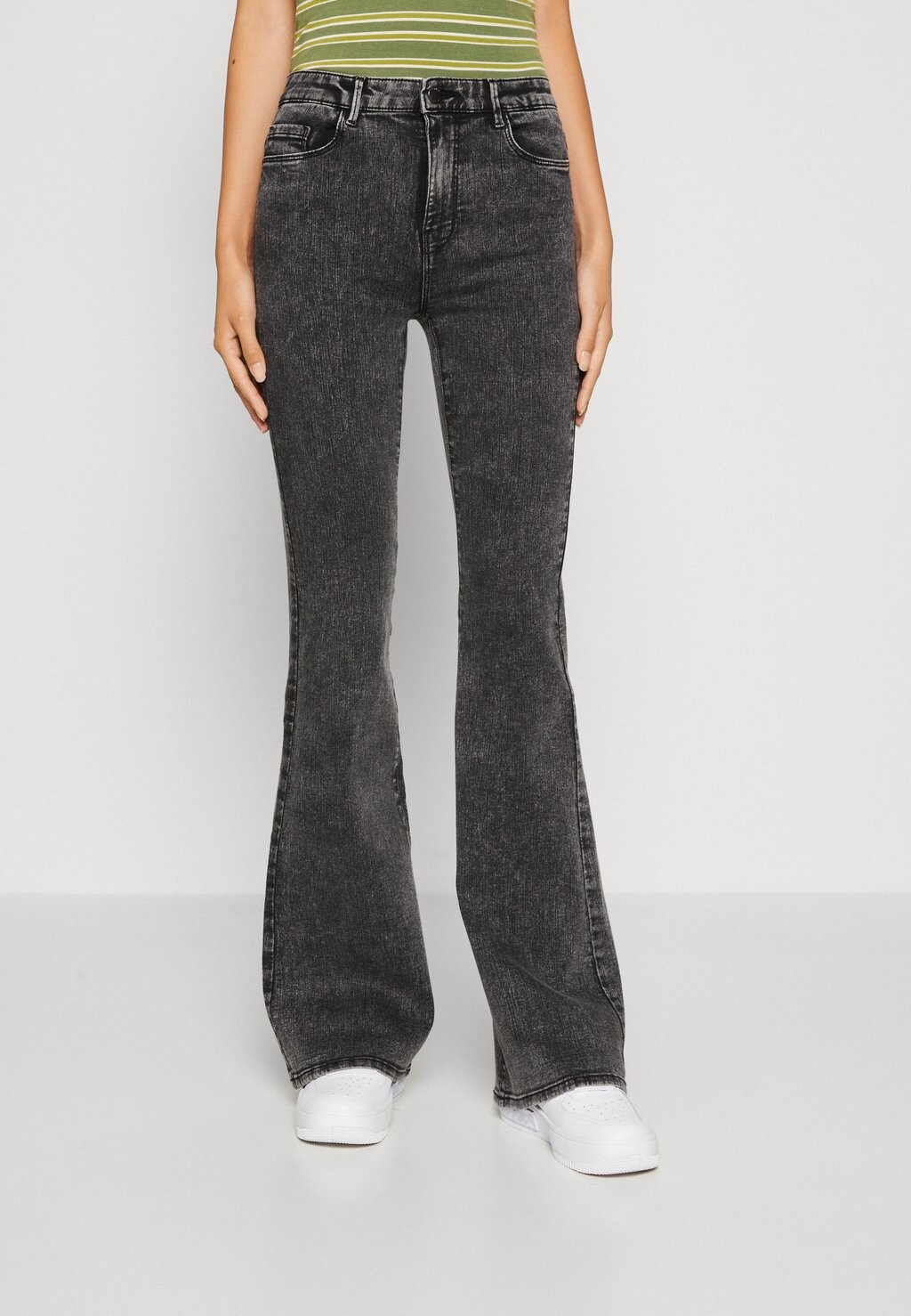 

Джинсы-клеш ONLHELLA LIFE HIGH WAIST RETRO ONLY, цвет dark grey denim