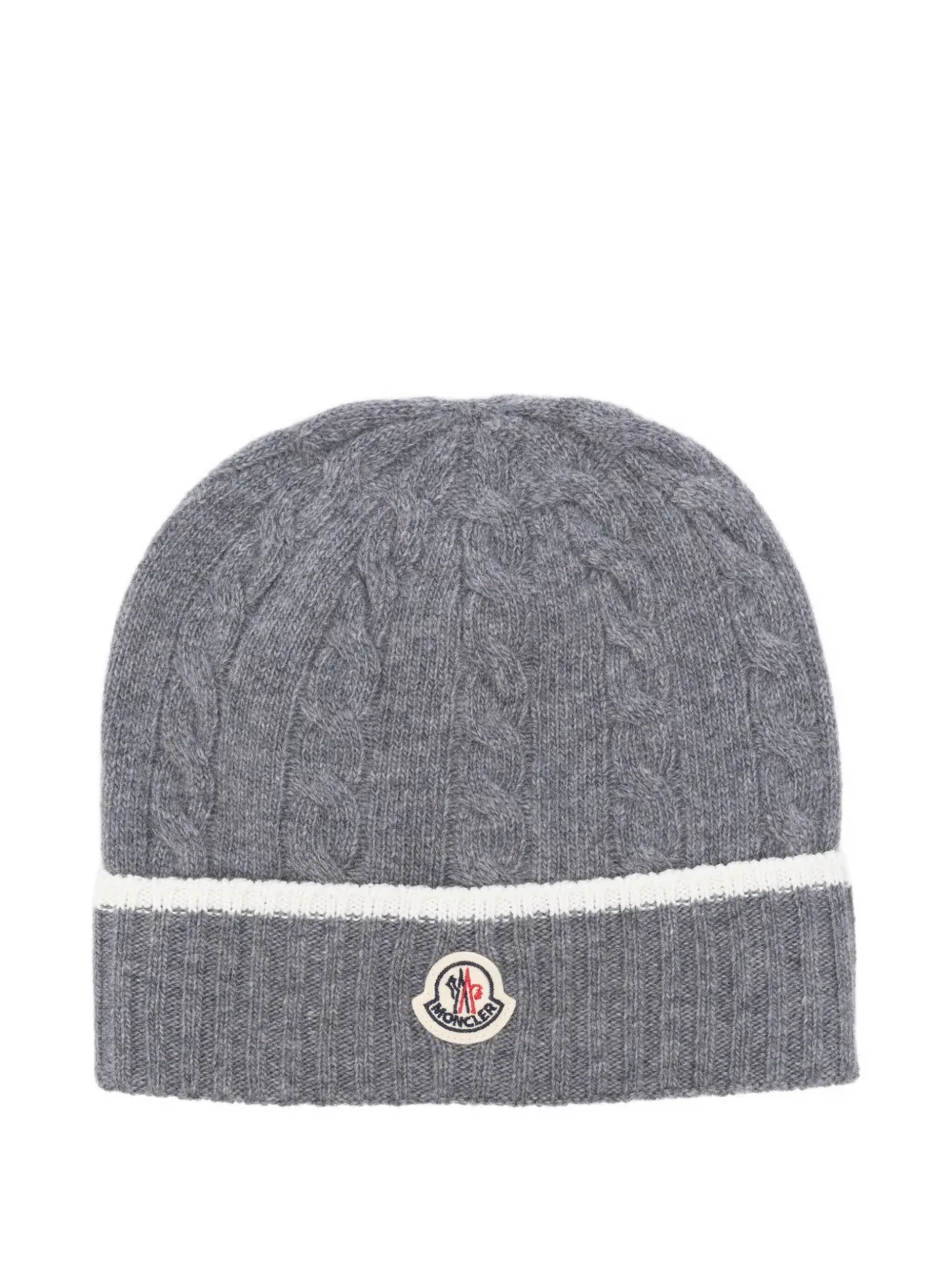 

Шапка косой вязки Moncler Enfant, серый