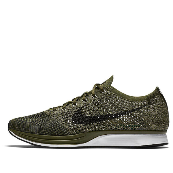 

Кроссовки flyknit racer Nike, зеленый
