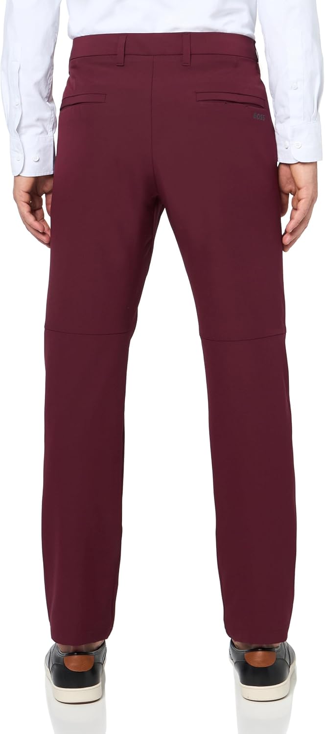 Брюки BOSS Men's T_Commuter-Slim 10268853 01, Black Cherry — фото 2