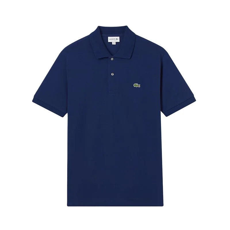 Поло Lacoste с логотипом, Минималистский стиль, F9F/Product синий
