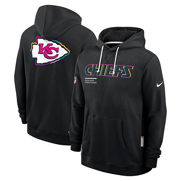 Мужская черная толстовка kansas city chiefs tall 2025 nfl crucial catch sideline standard issue dri-fit Nike — фото 4