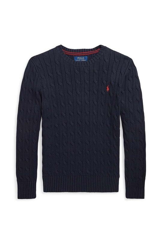 

Детский хлопковый свитер Polo Ralph Lauren, черный