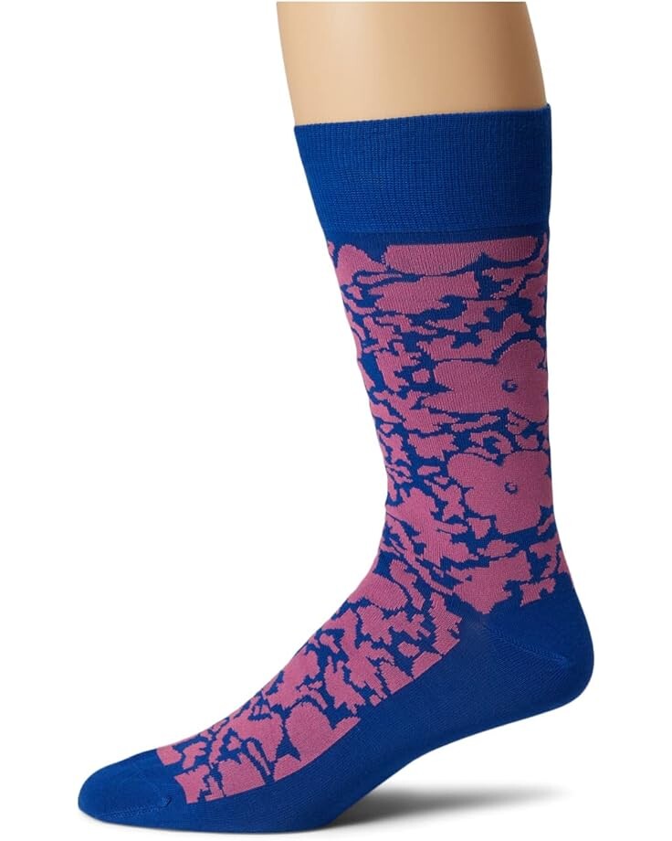 

Носки Paul Smith Socks Floral, цвет Cobalt Blue