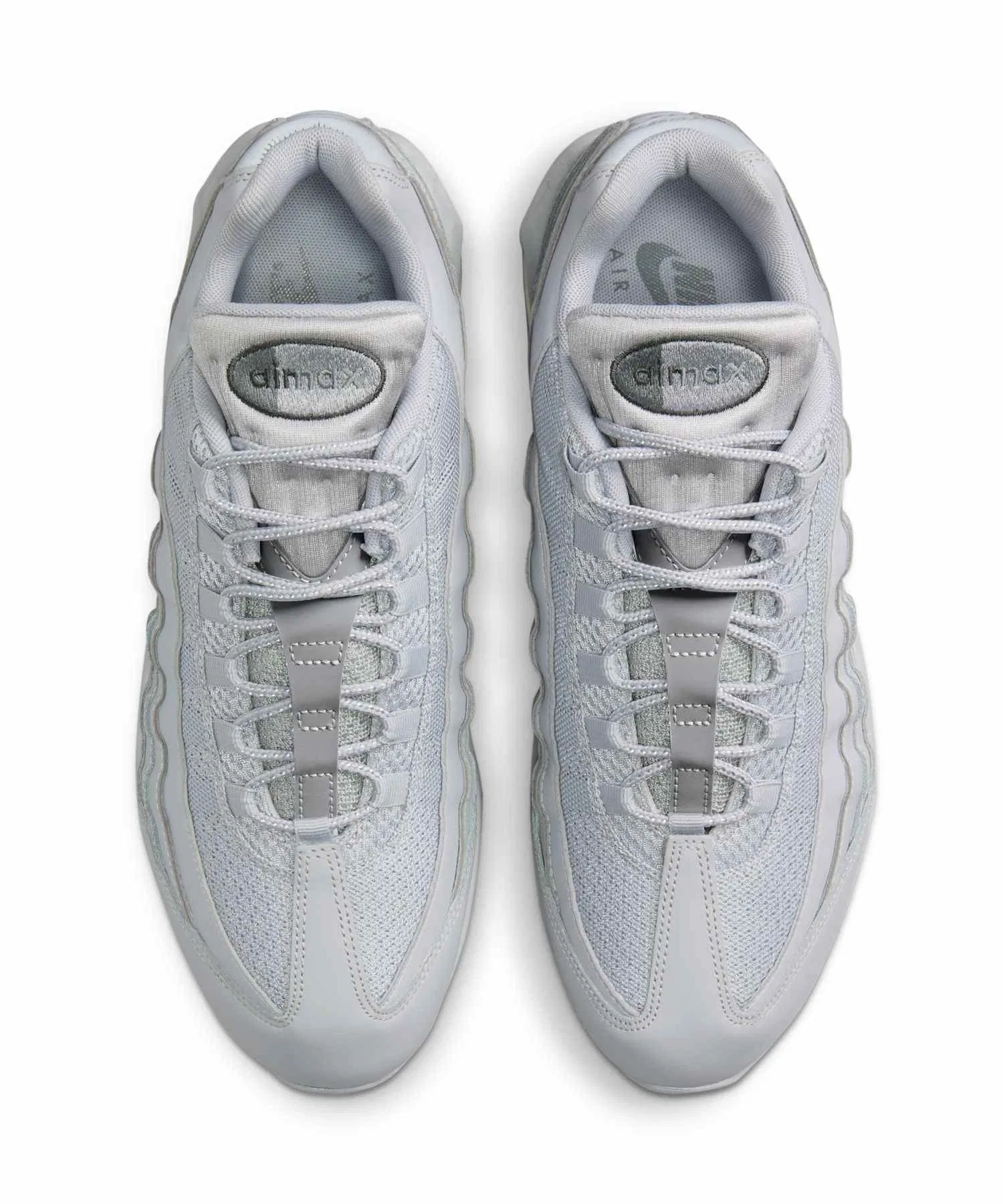 Мужские кроссовки Air Max 95 Big Bubble NIKE серые — фото 4
