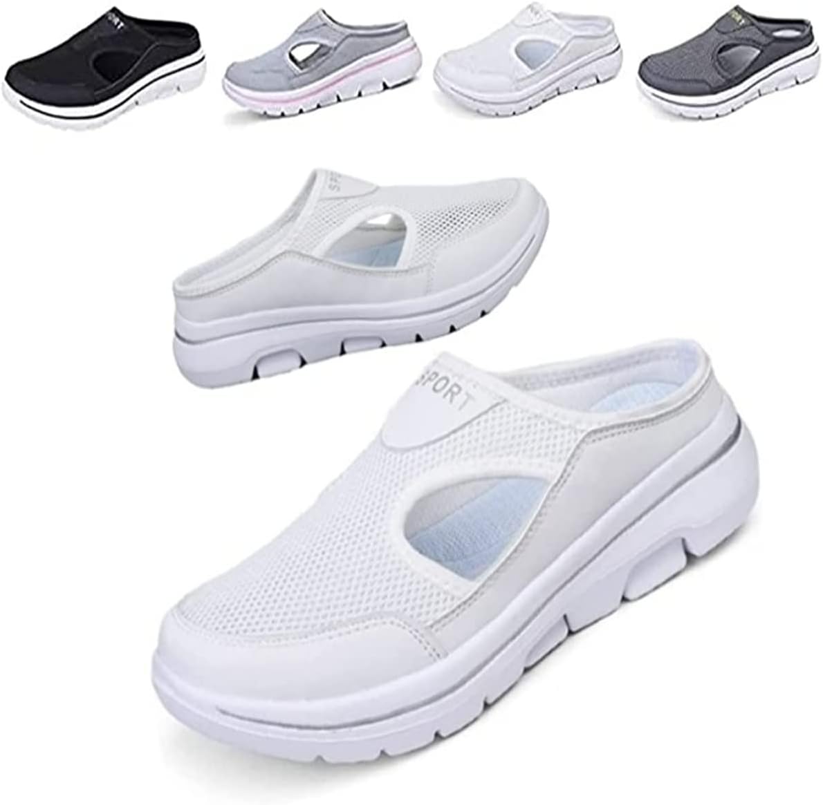 

Сандалии PURRL Meaboots, спортивные сандалии Meaboots, мужские удобные дышащие спортивные сандалии Meaboots с поддержкой, повседневные нескользящие ортопедические кроссовки, обувь для прогулок без шнурков, белый