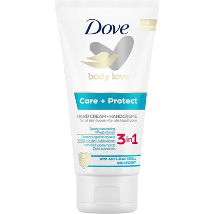 

Dove Care and Protect Hand Care Питательный крем для рук против сухости рук с антибактериальным компонентом 75мл