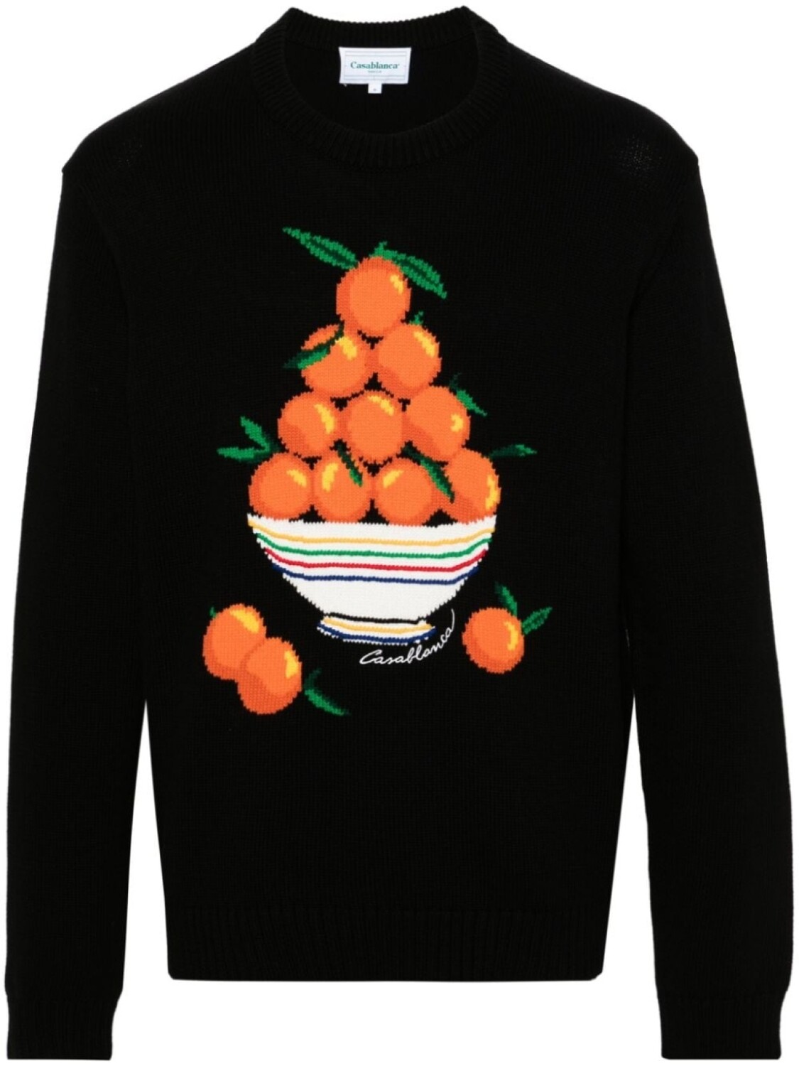 

Casablanca джемпер Pyramide D'Oranges вязки интарсия, черный