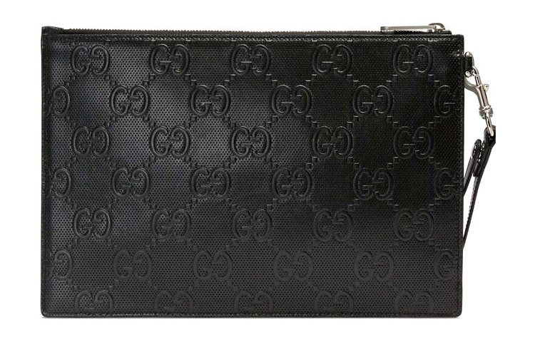 

Кожаный браслет-кошелек мужской черный GUCCI