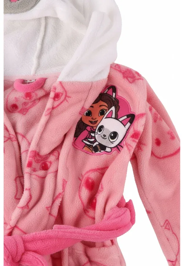 Халат Gabby's Dollhouse Dressing Gown Disney с аппликациями, розовый — фото 4