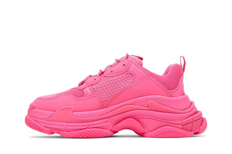 Кроссовки Balenciaga Balenciaga Wmns Triple S Sneaker 'Fluo Pink', розовый — фото 4
