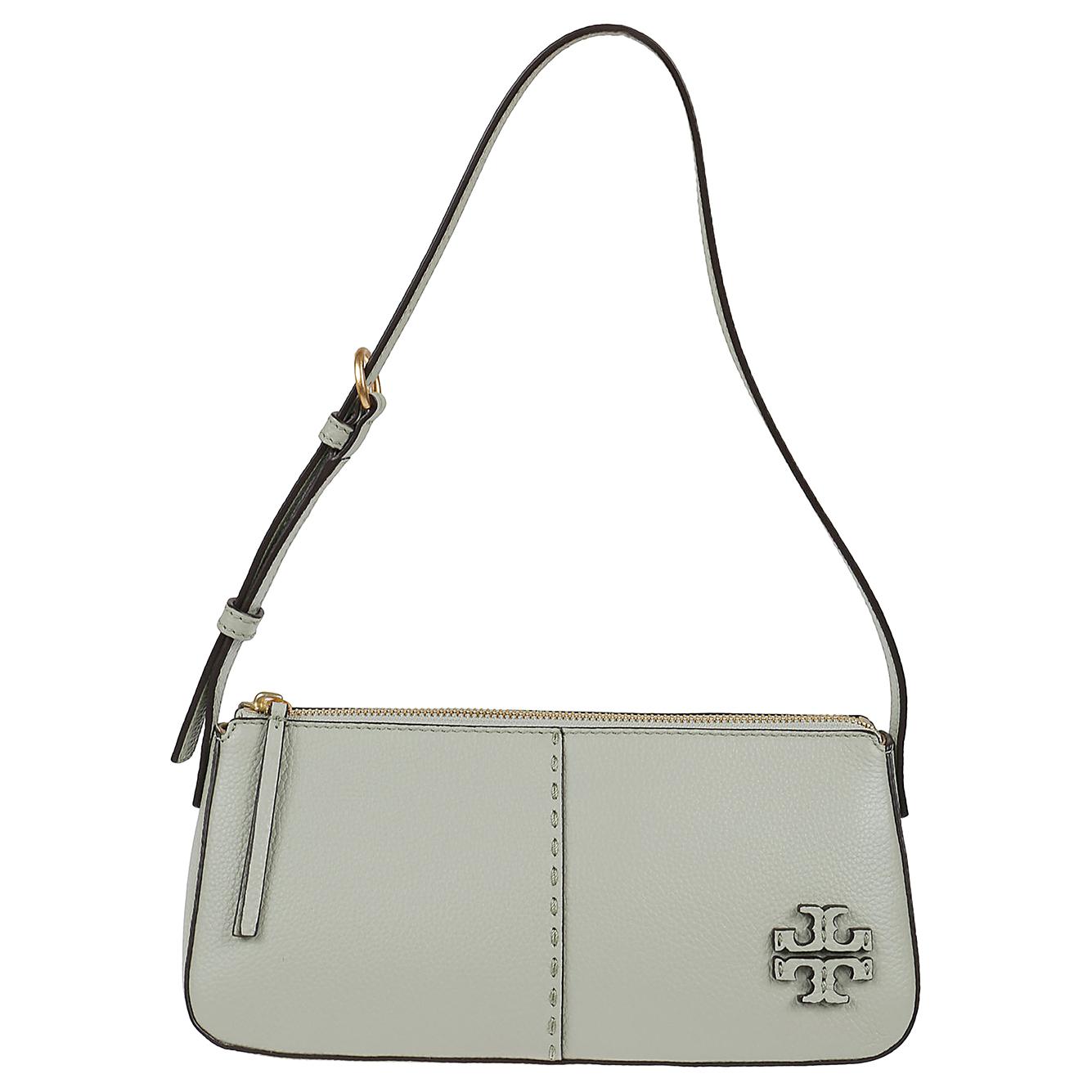 

Сумка через плечо TB McGraw Litchi Grain Leather, женская, цвет "дымчатая сосна" TORY BURCH