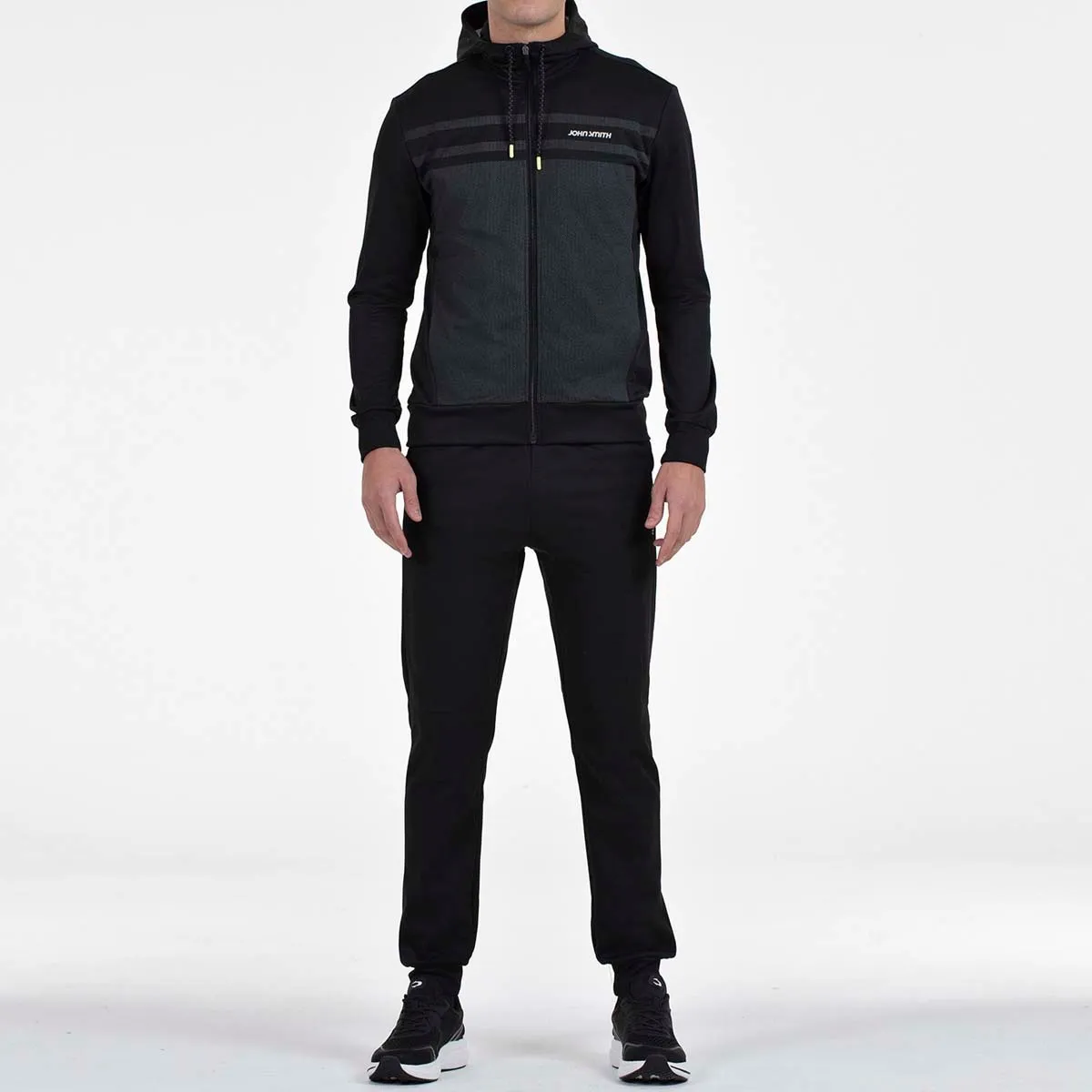 

Мужской тренировочный костюм из полиэстера Chao M John Smith, черный