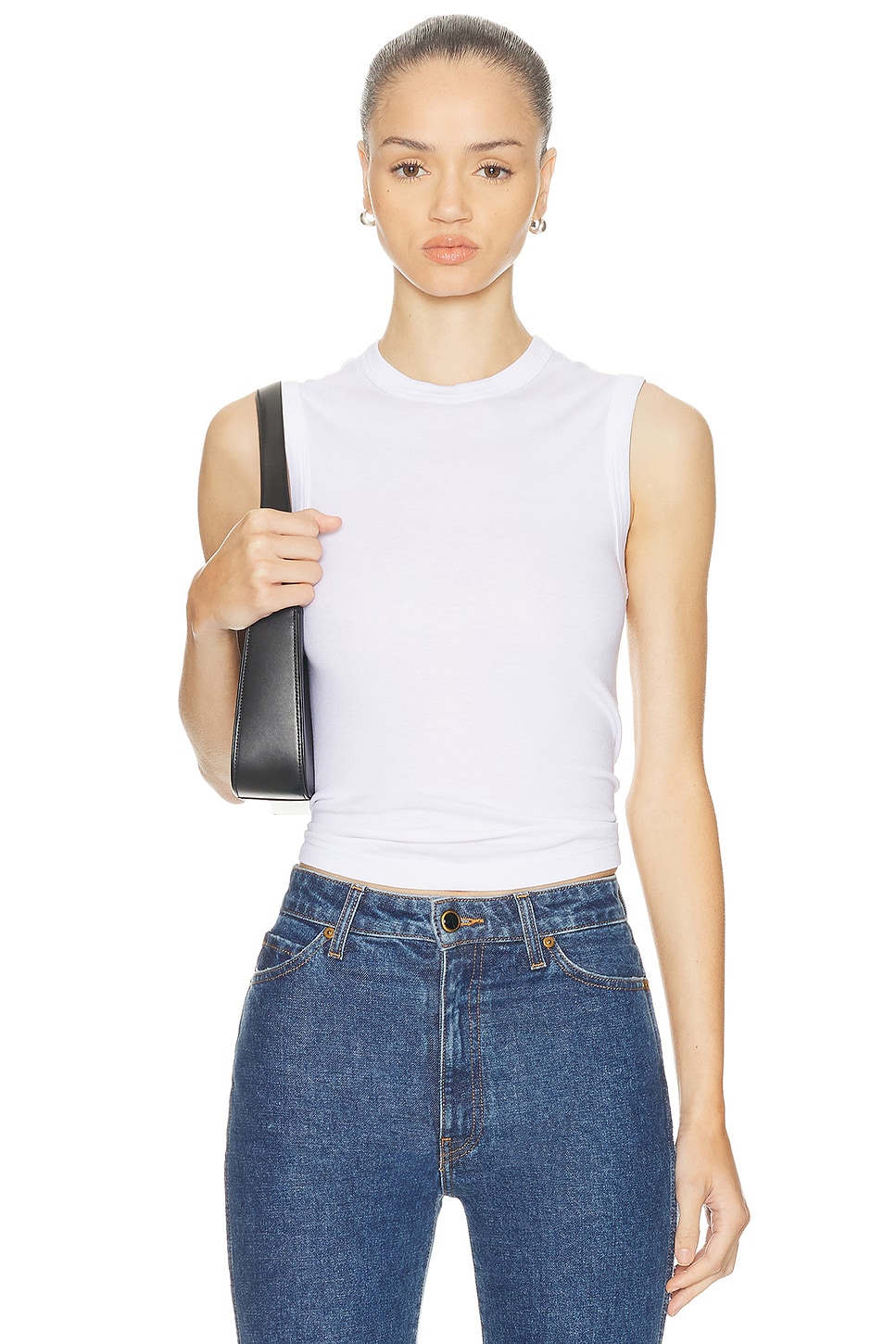 

Supima Cotton New Classic Sleeveless Топ Enza Costa, White
