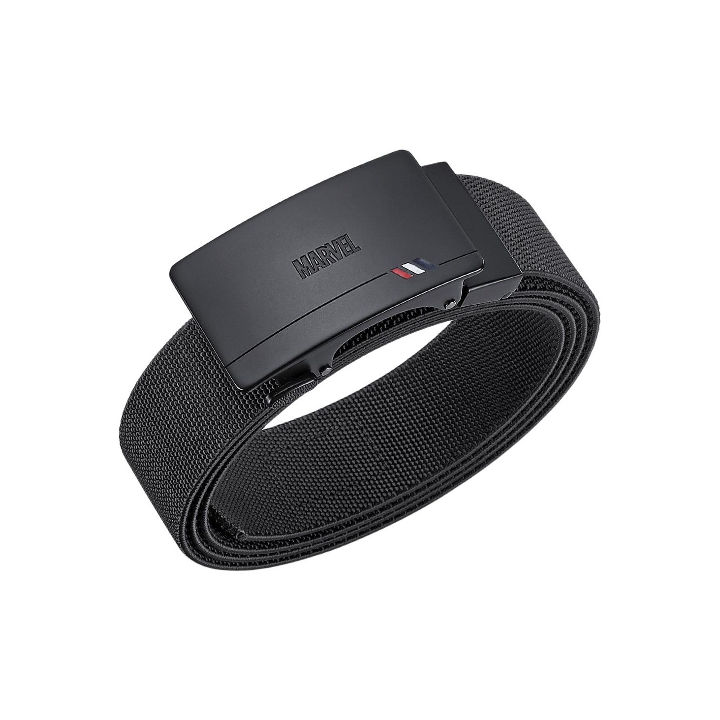 

Disney Кожаный ремень Marvel Fabric черный мужской 3.4 см, Black