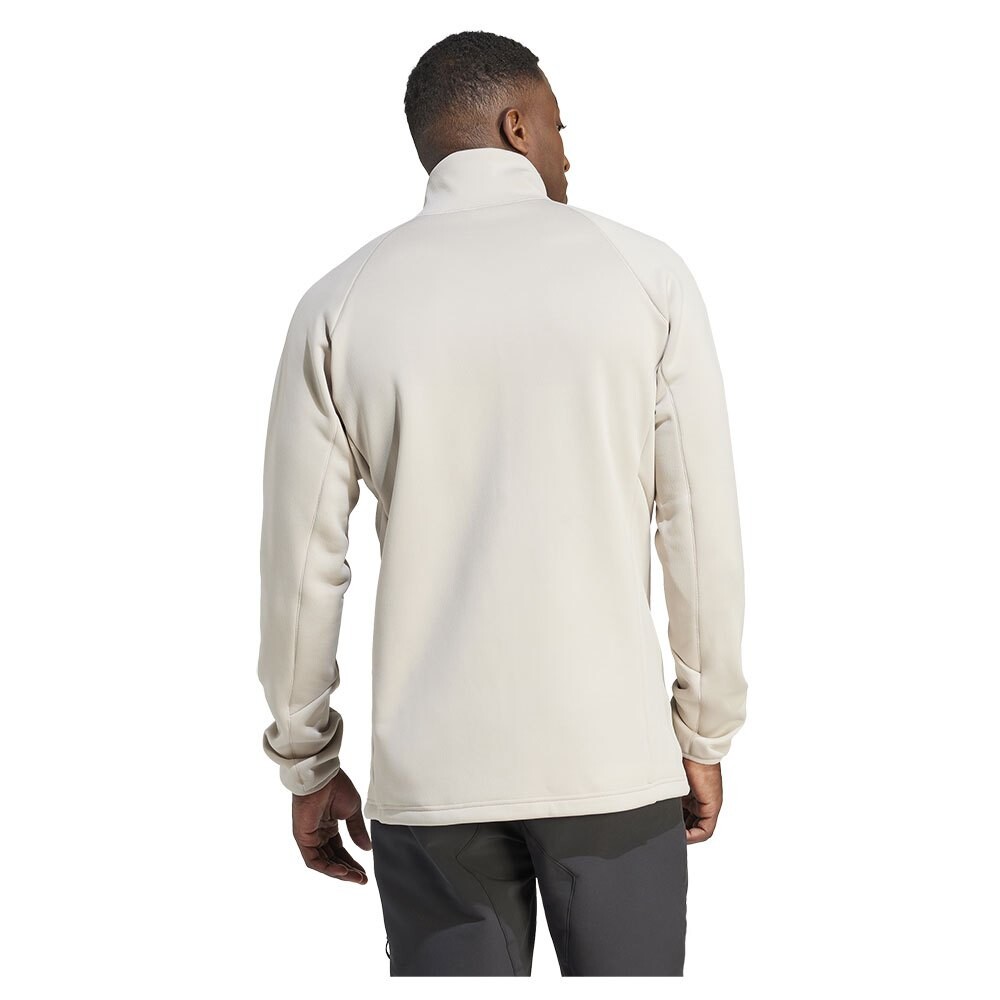 Толстовка на молнии adidas Organiser Xperior Medium Fleece, бежевый — фото 2