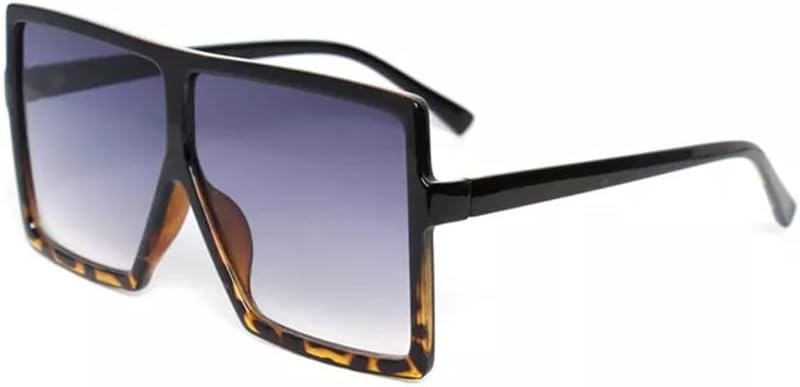 

Модные солнцезащитные очки большого размера в стиле ретро с градиентным переходом цвета и крупной оправой для женщин, цельная конструкция, многослойные прозрачные линзы KTUCN, C18 Black Demi