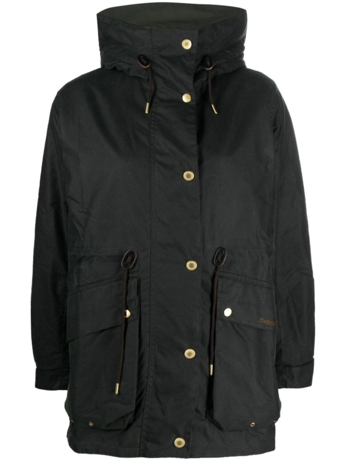 

Barbour однобортное пальто с воротником-воронкой, зеленый