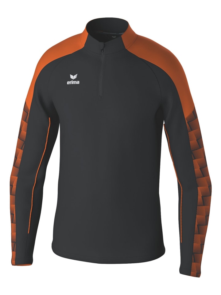

Erima Универсальная тренировочная футболка для взрослых, черно-оранжевого цвета