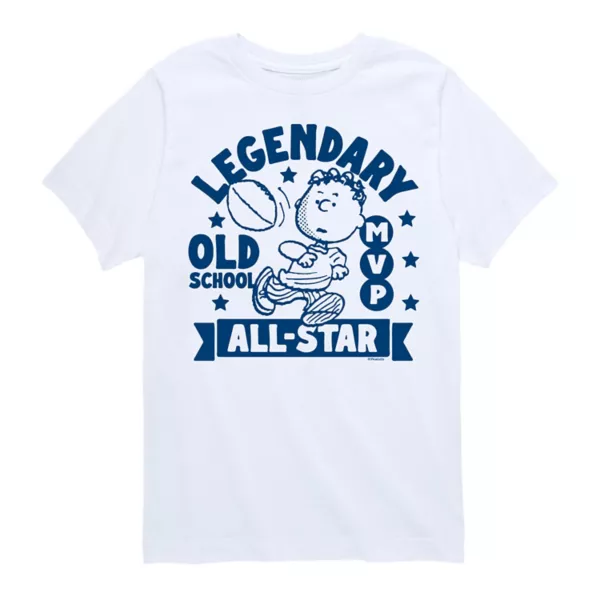 

Футболка для мальчиков 8-20 лет Peanuts Franklin Legendary All Star с принтом Licensed Character, белый