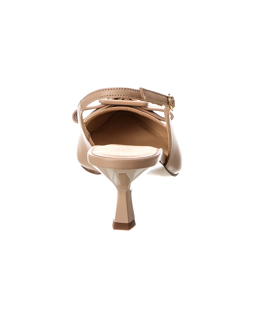 M by Bruno Magli Mona Leather Slingback Sandal, коричневый — фото 3