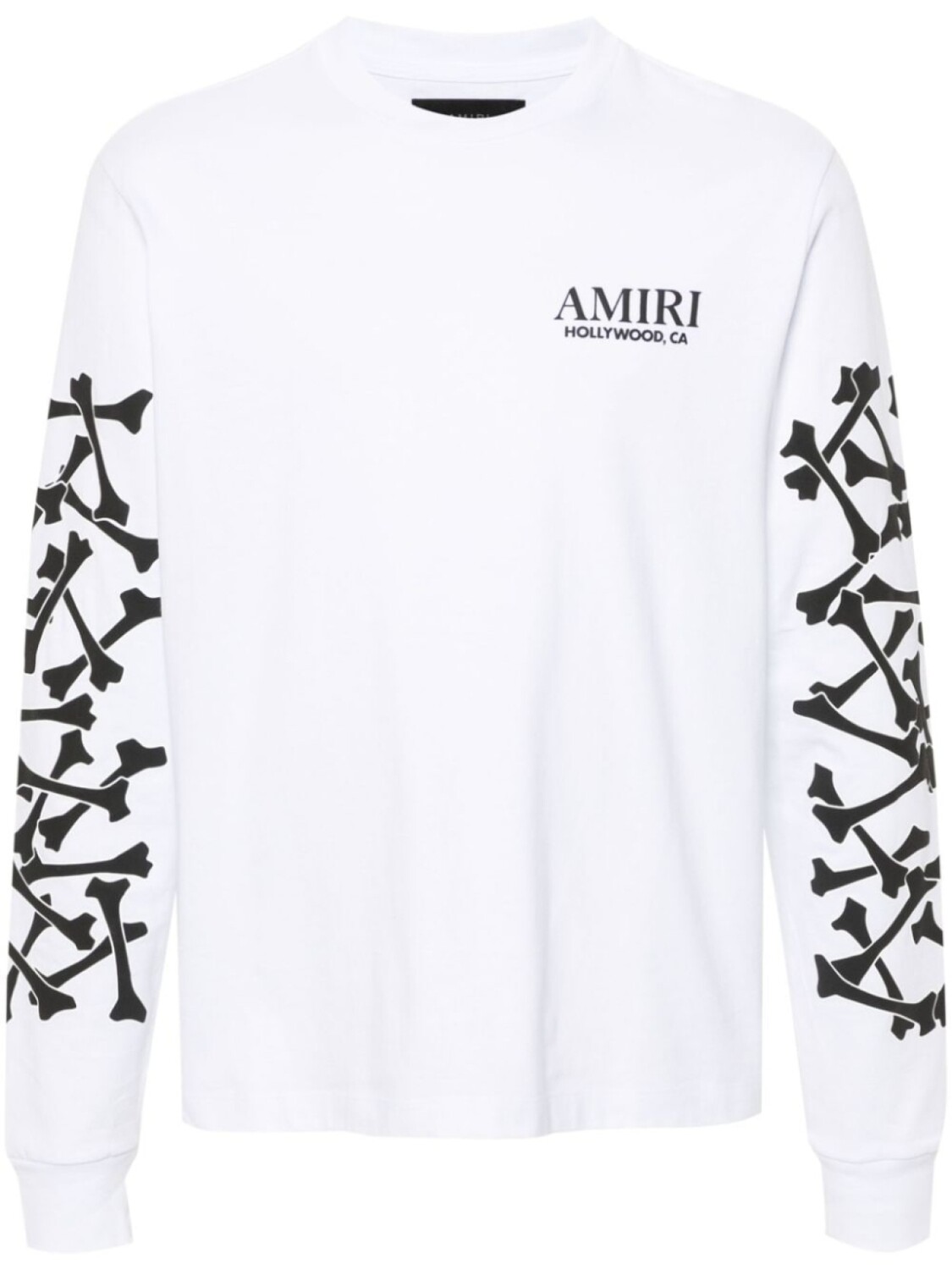 

AMIRI футболка Bones Stacked с длинными рукавами, белый