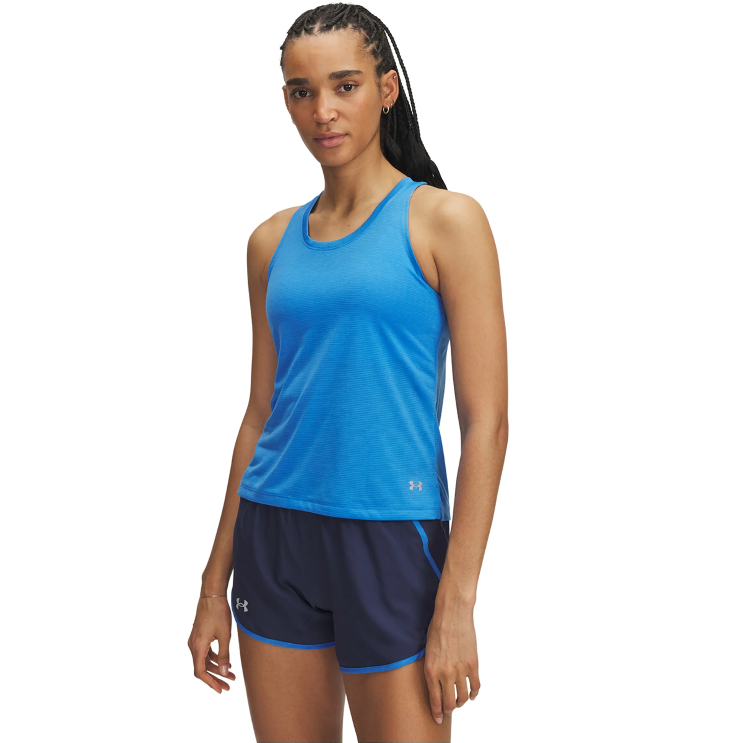 

Женская майка UA Launch Singlet Under Armour, синий