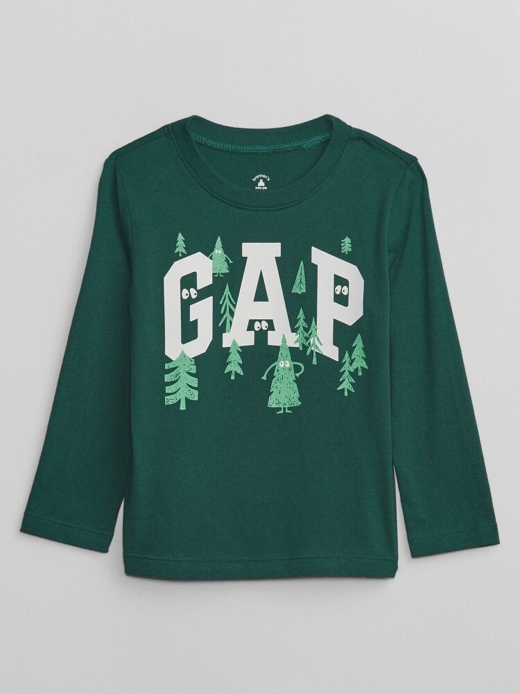 

Футболка с принтом Gap, зеленый