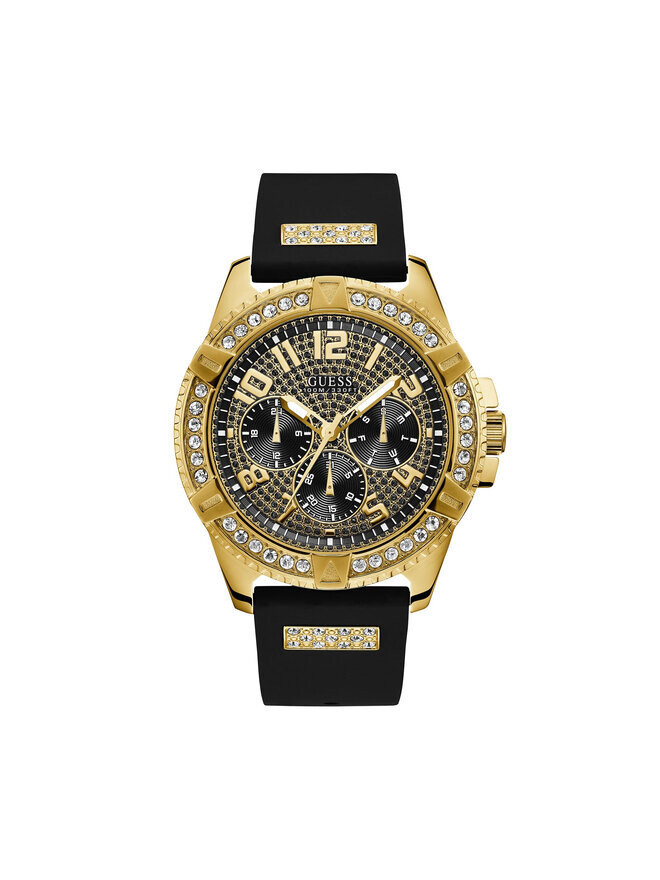 

Часы Frontier W1132G1 Guess, черный/золотой