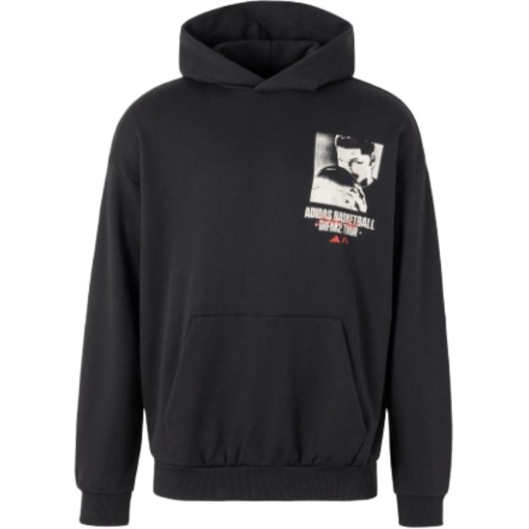 

Толстовка Free Shipping With AdiClub Anthony Edwards Graphic Hoodie Adidas, черный