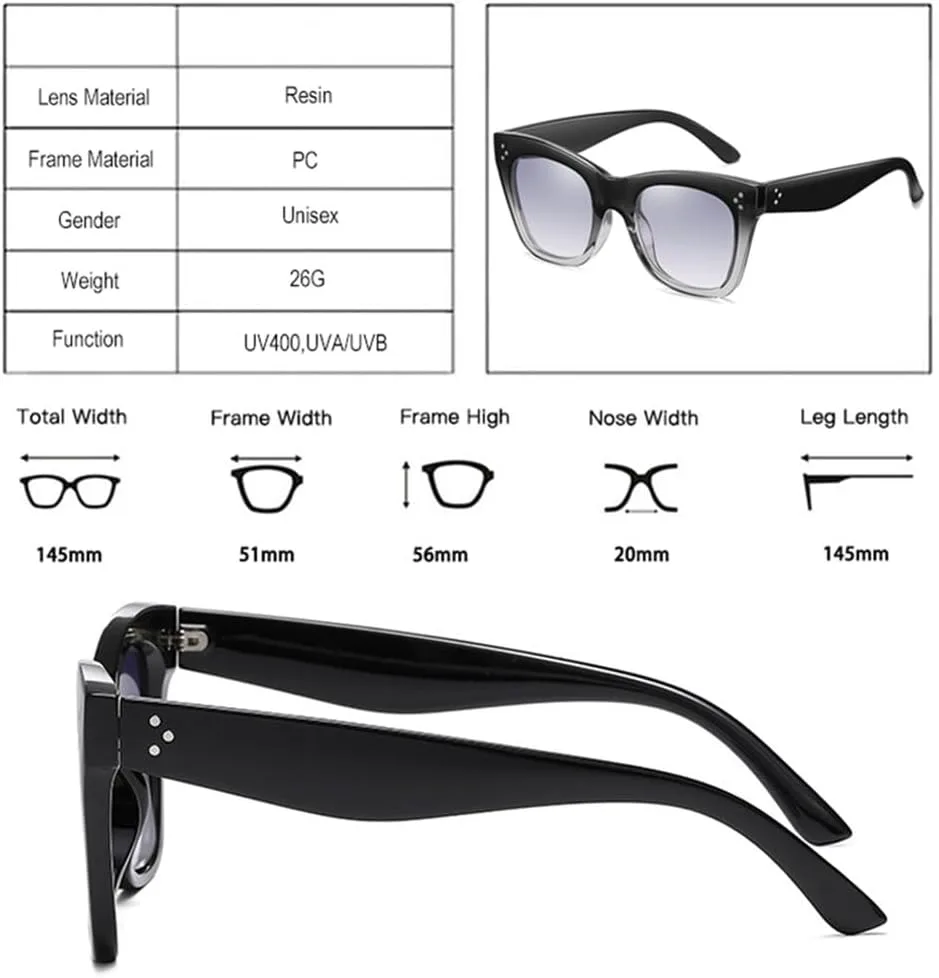 

Солнцезащитные очки UV400 для мужчин и женщин | Градиентные линзы «кошачий глаз» | для вождения и занятий спортом на открытом воздухе generic, Leopard Grey