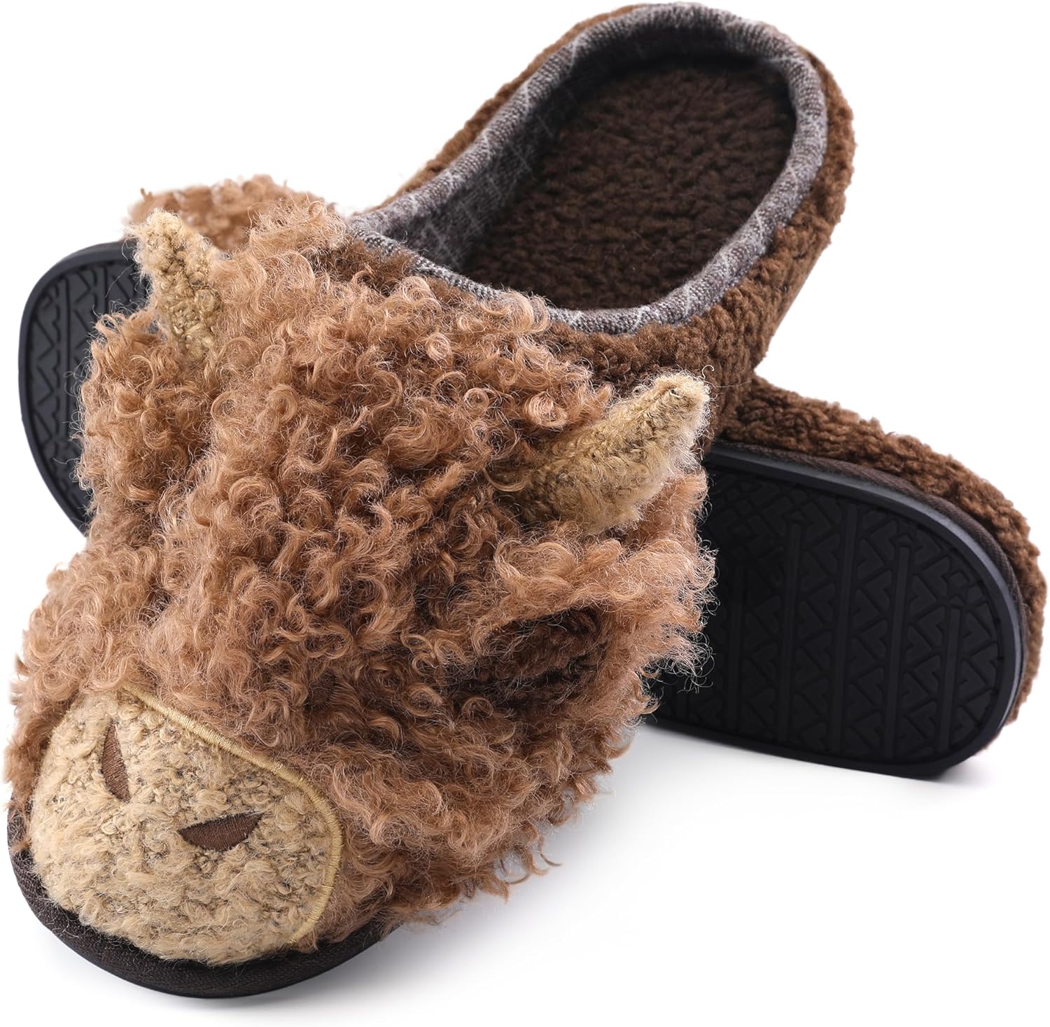 

Мужские домашние тапочки NHU с удобной амортизирующей стелькой, для использования дома и на улице, с нескользящей прочной подошвой, Cattle