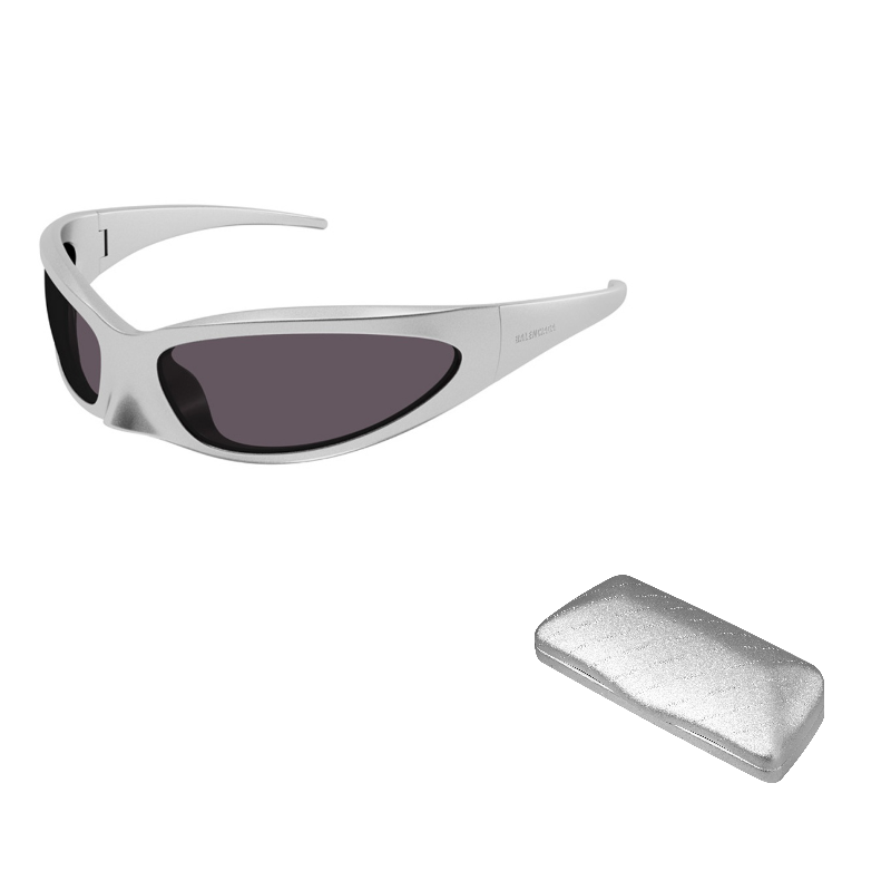 

Солнцезащитные очки Wraparound Balenciaga, серый