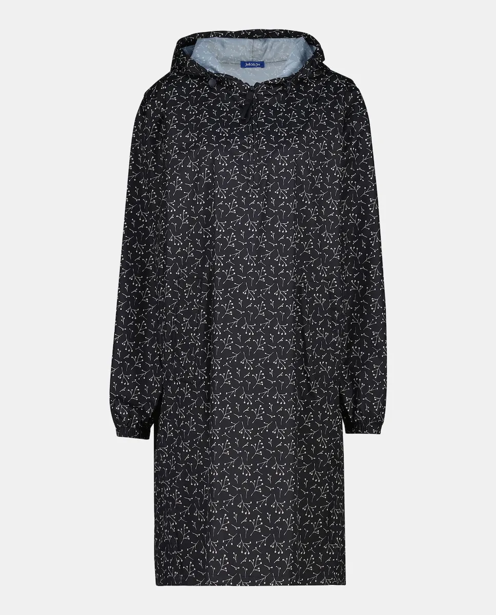 

Дождевик с рисунком веточек Jo & Mr. Joe, черный