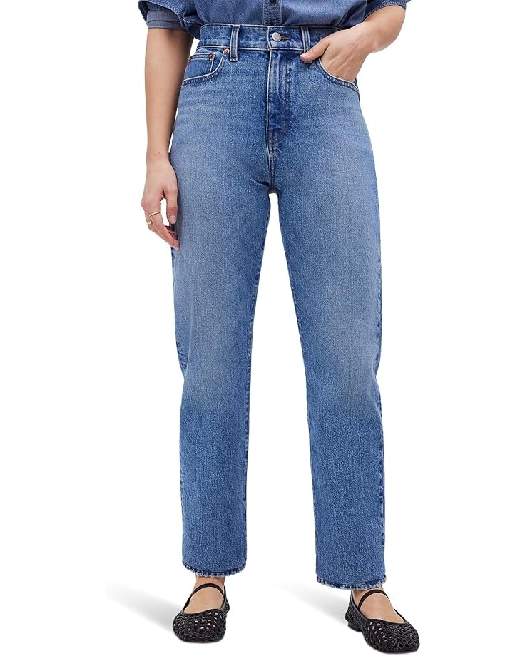 

Джинсы Madewell The '90s Straight Crop Jean in Hazeldell Wash, цвет Hazdell Wash