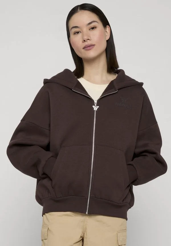 

Простая толстовка на молнии с логотипом на груди Felicious, Chocolate Brown, Коричневый, Простая толстовка на молнии с логотипом на груди Felicious, Chocolate Brown