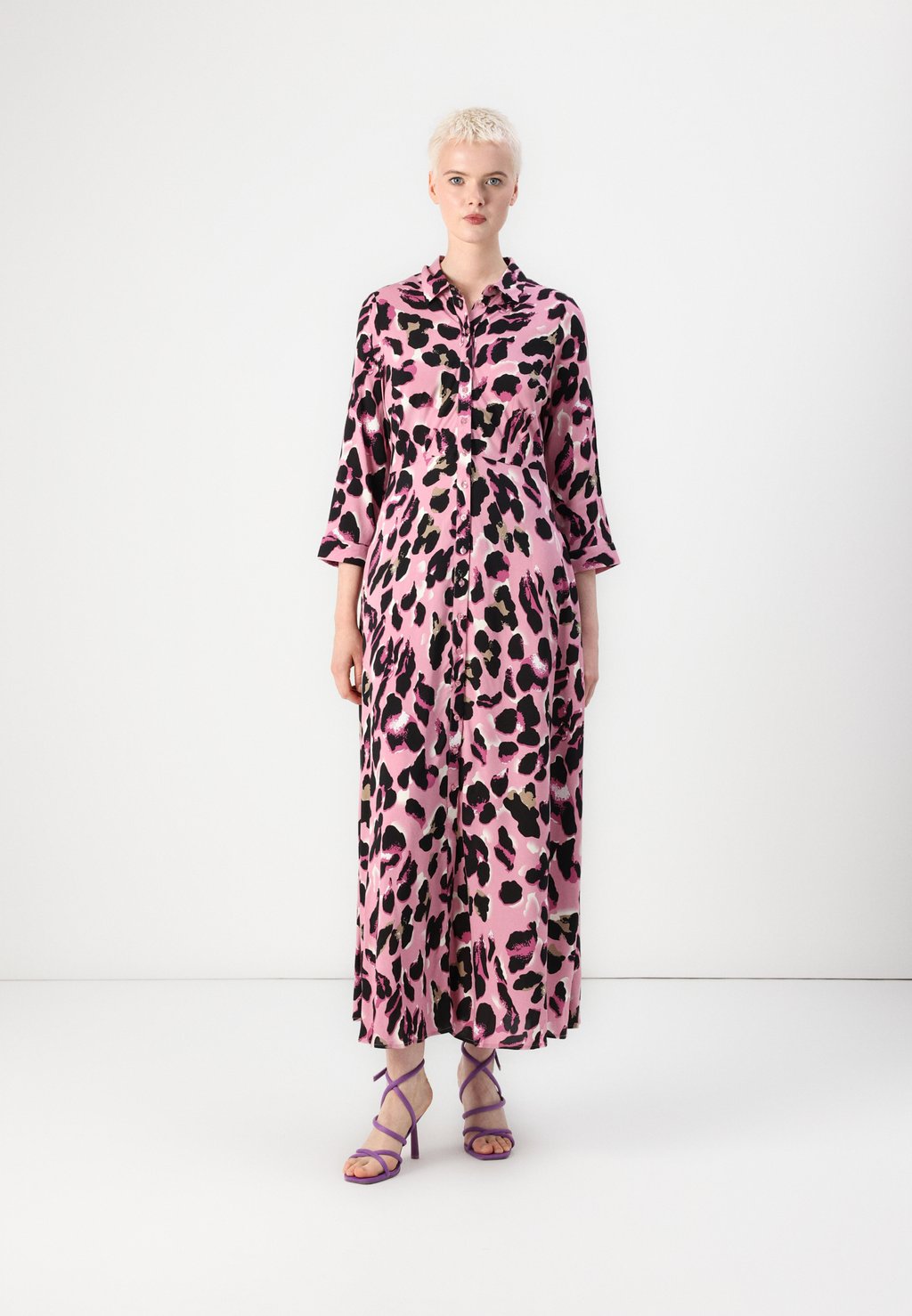 

Платье-рубашка SAVANNA LONG SHIRT DRESS - Maxi dress YAS, сиреневый