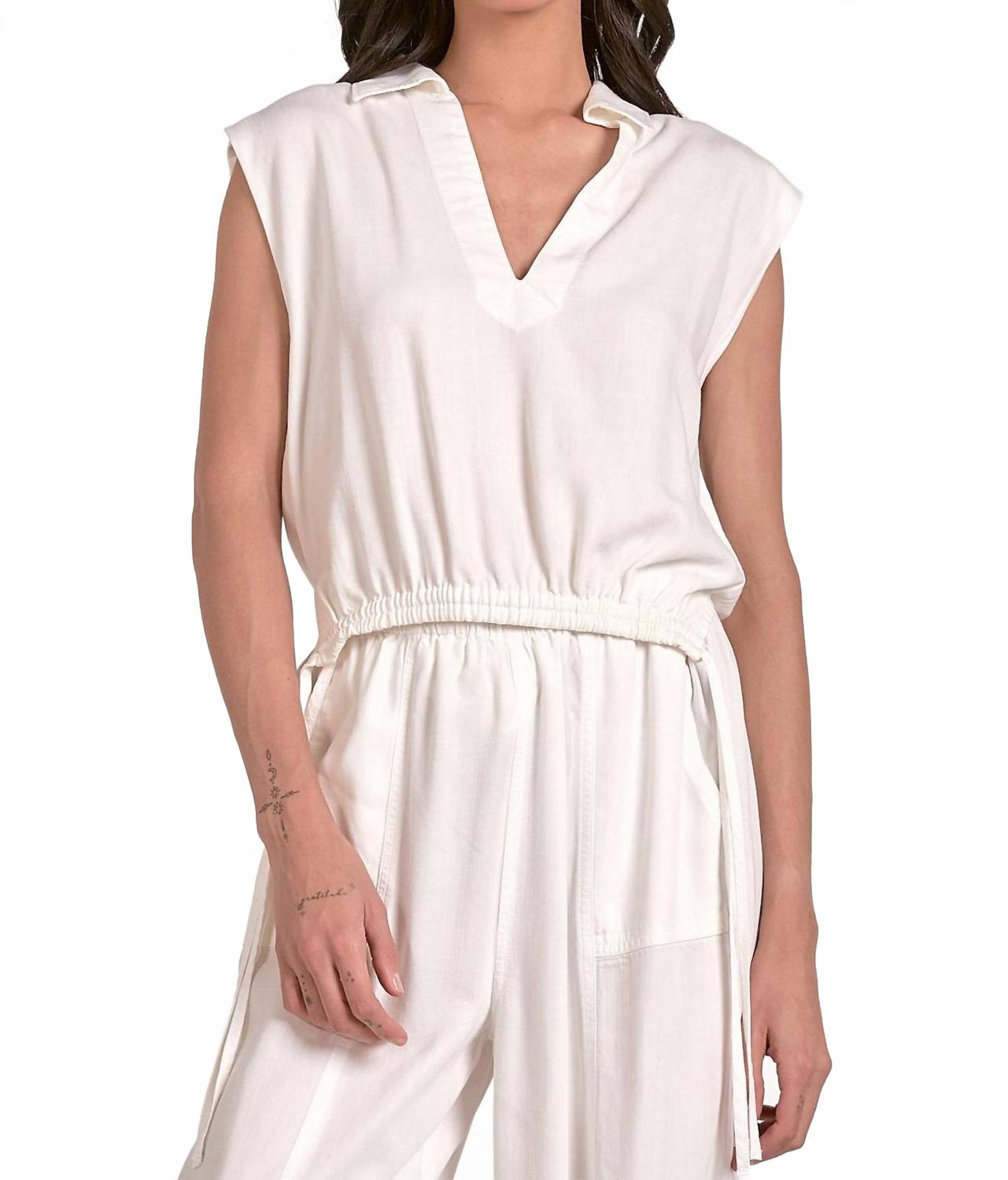 

ELAN Топ Лары белого цвета