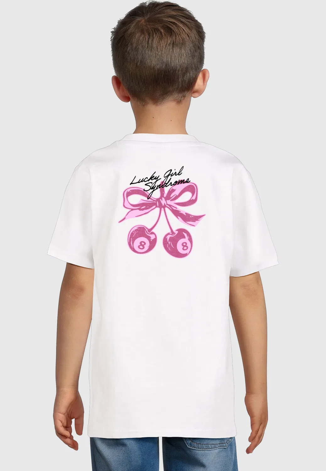 Футболка детская из хлопка Mister Tee, белый — фото 4