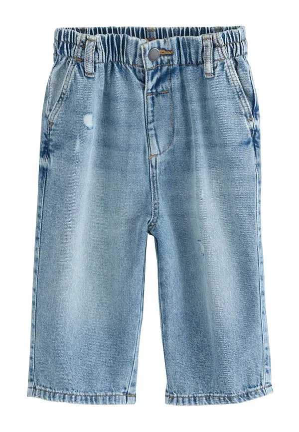 Джинсы прямого кроя Next, Light Blue Distressed Denim