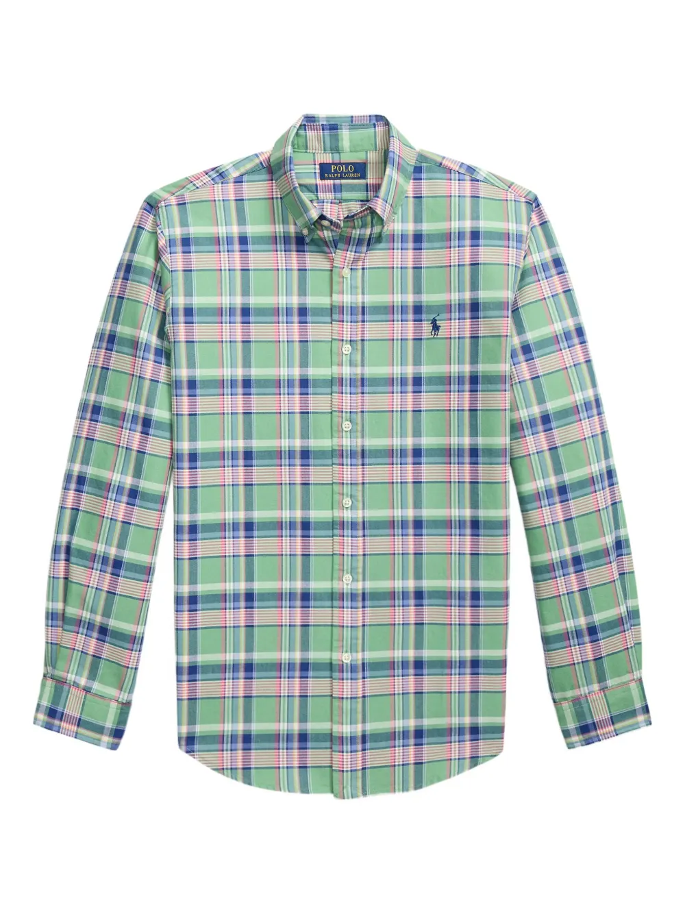 

Рубашка из хлопка в клетку Polo Ralph Lauren, зеленый
