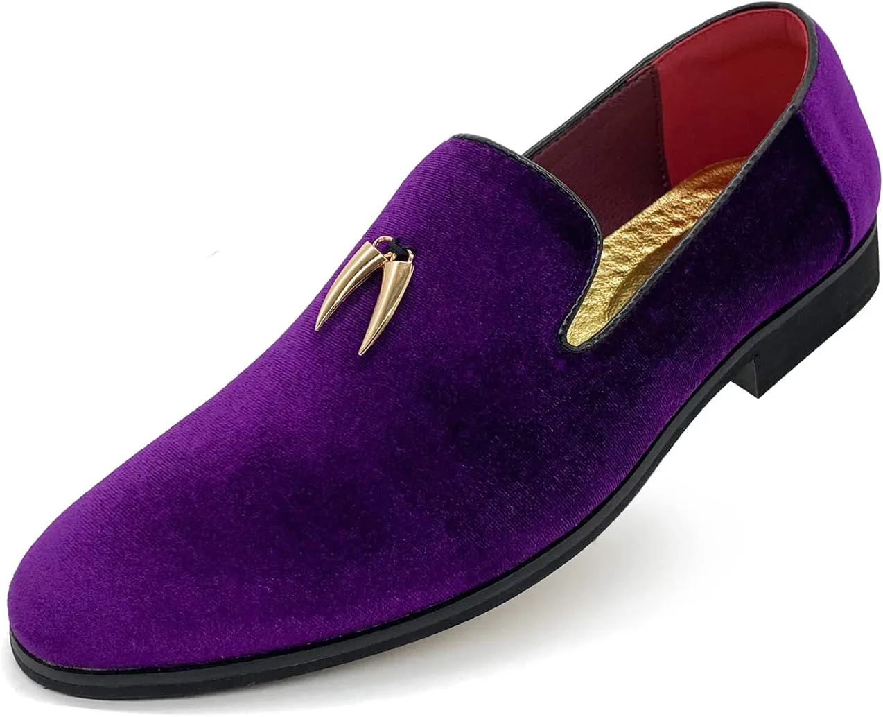 

Мужские бархатные лоферы MHB Penny Slip-On из замши с блестками, смокинговые туфли, фиолетовый